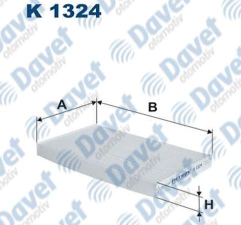 FILTRON K1324 Polen Filtresi Juke 1.5 Dci 110hp 09/10>